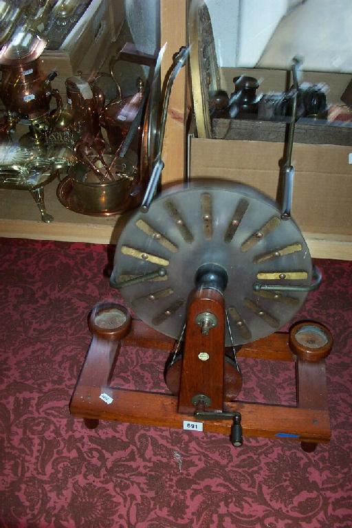 Appraisal: An early th century Static Electricity Machine by Philip Harris