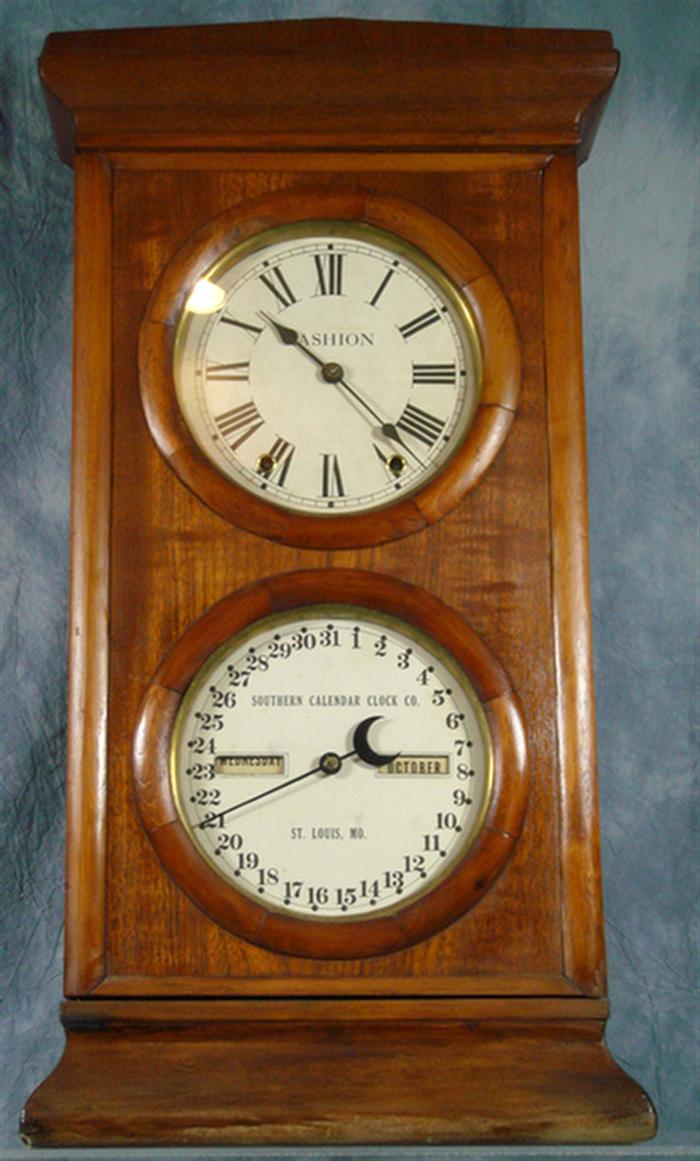 Appraisal: Southern Clock Co Fashion No calendar clock running h Estimate