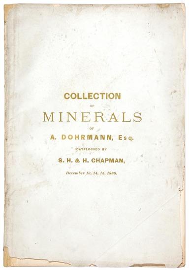 Appraisal: MINERALOGY - S H H CHAPMAN Catalogue of the Magnificent