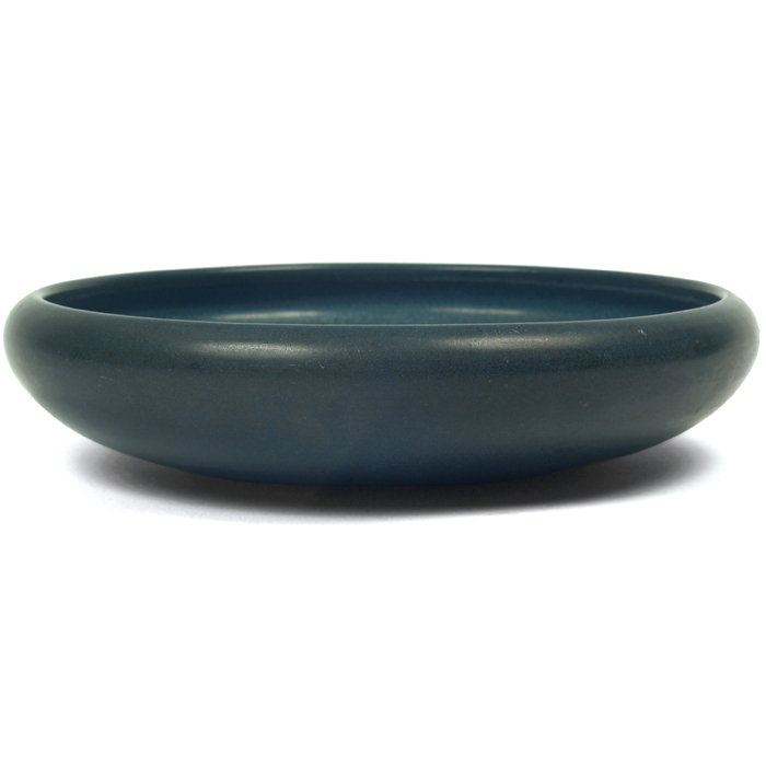 Appraisal: Marblehead bowl low form covered in a blue matt glaze