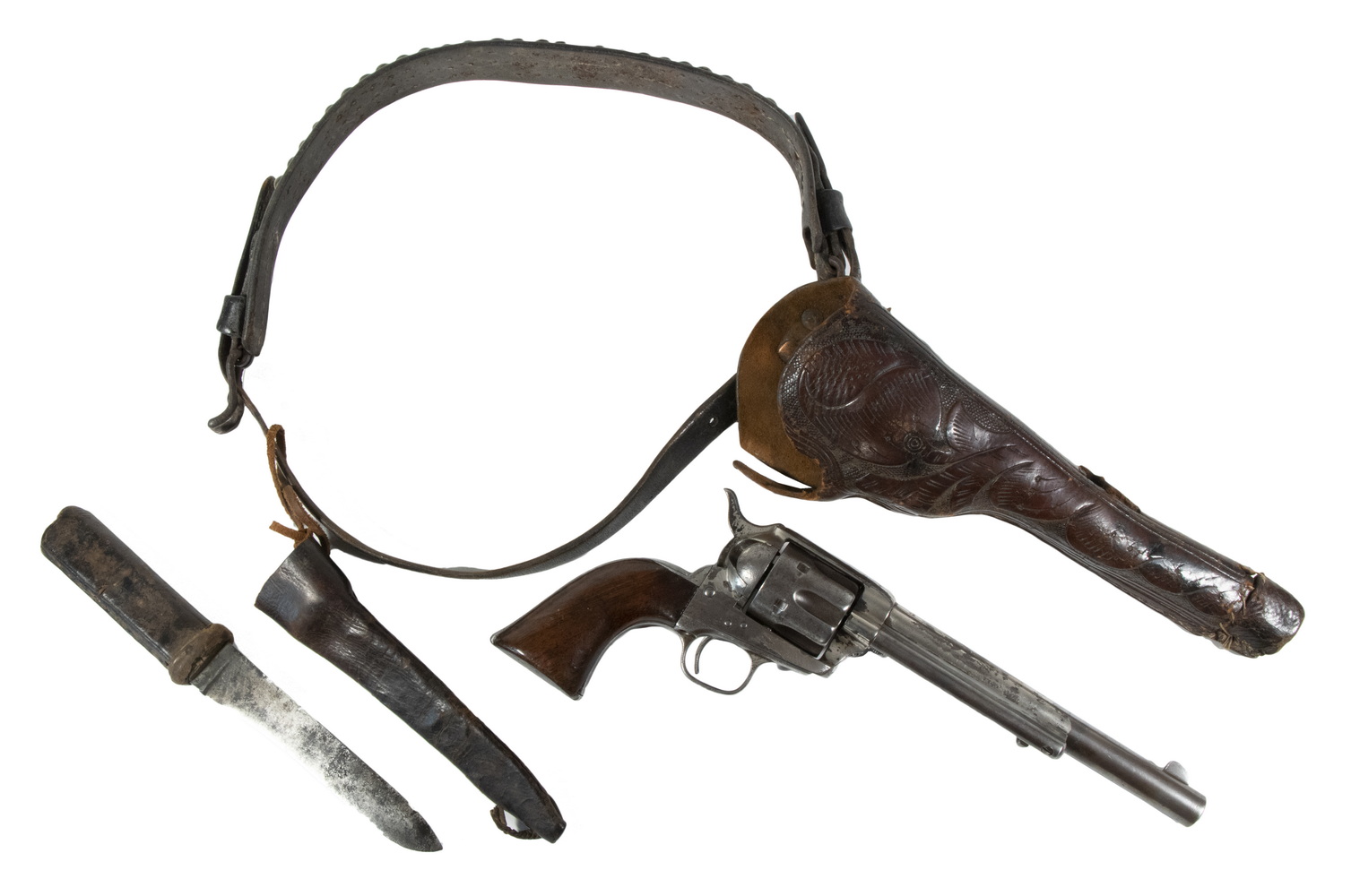 Appraisal: TRAPPER'S SET OF COLT SINGLE ACTION ARMY CAL PISTOL WITH