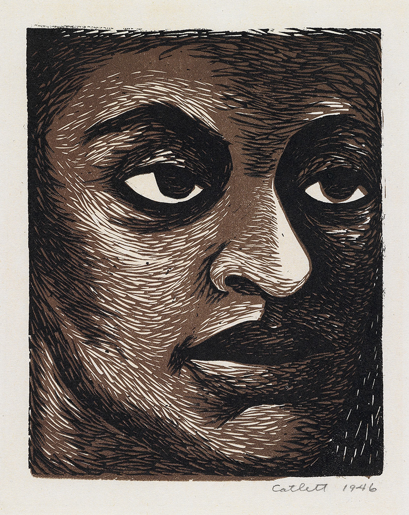 Appraisal: ELIZABETH CATLETT - Untitled I am a Negro Woman Linoleum