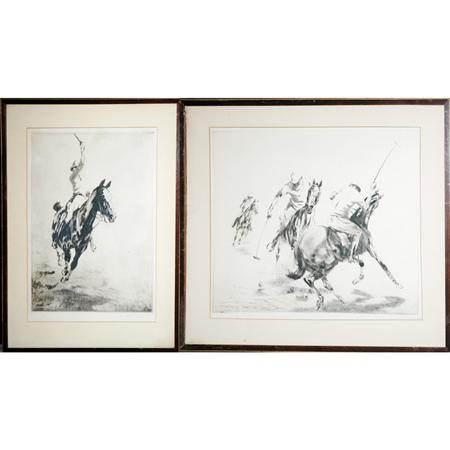 Appraisal: Kathellshausen-Schonberger POLO SCENES Two prints Estimate -