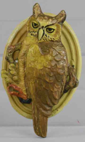 Appraisal: OWL DOOR KNOCKER Beautiful casting of owl on branch knocker