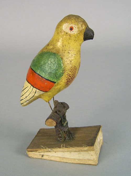 Appraisal: Polychrome bird squeak toy late th c h