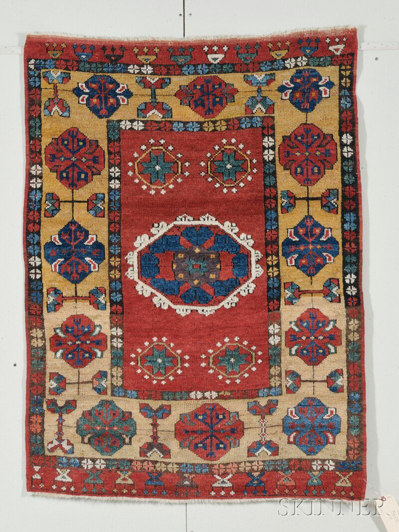 Appraisal: Konya Rug Central Anatolia late th century spots of minor