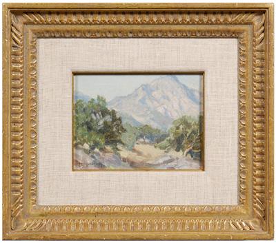 Appraisal: Oscar Carl Borg painting California - grove of trees with