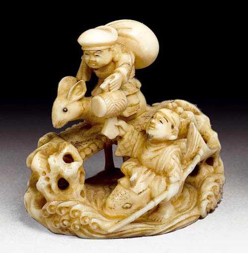 Appraisal: NETSUKE Japan nd half of the th century H cm