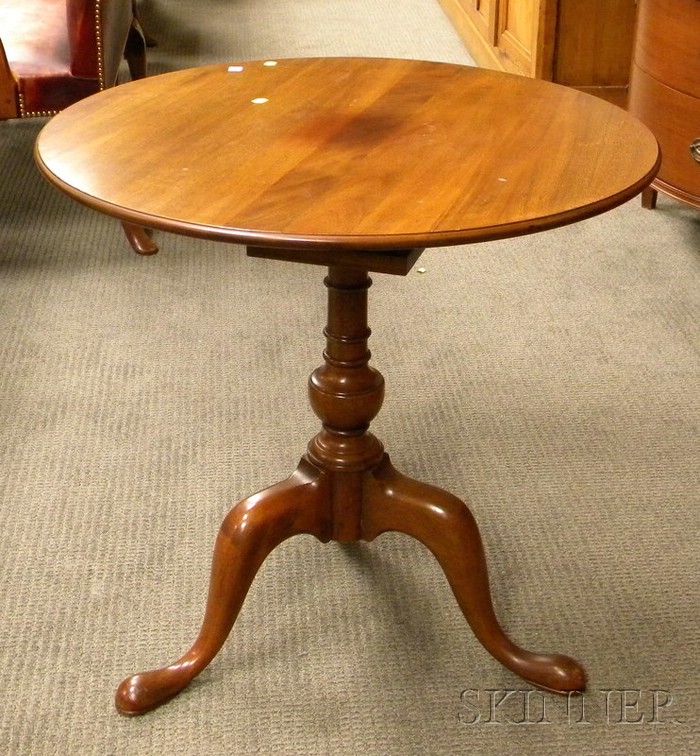 Appraisal: Chippendale-style Mahogany Birdcage Tea Table