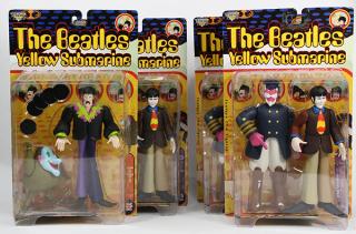 Appraisal: lot of Beatles Yellow Submarine action figures including John with