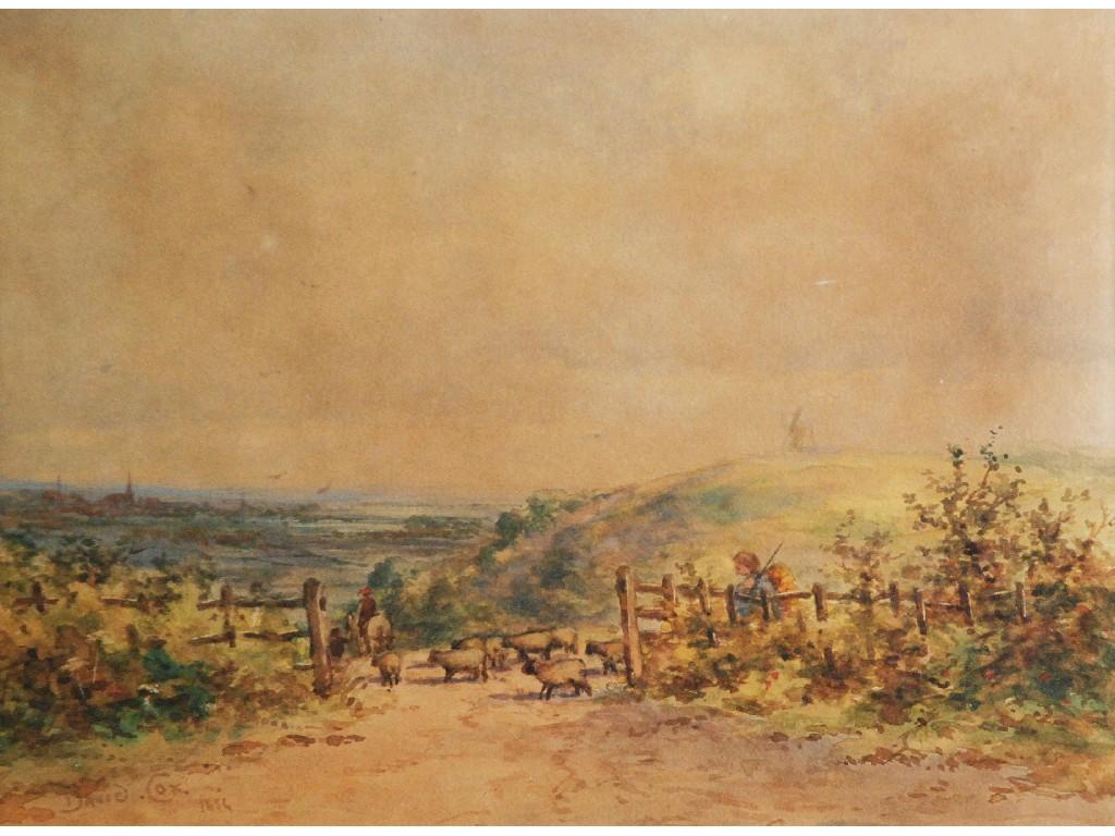 Appraisal: IN THE STYLE OF DAVID COX TH CENTURY WATERCOLOUR Drover