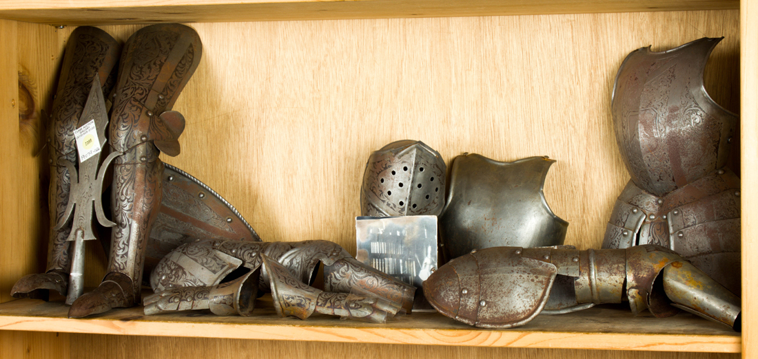 Appraisal: MINIATURE SUIT OF ARMOR IN THE TH CENTURY STYLE Miniature