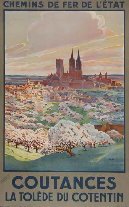 Appraisal: H G COUTANCES lithograph in colours printed by Lucien Serre