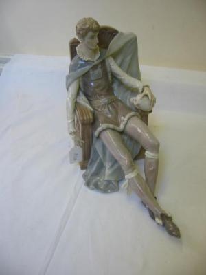 Appraisal: A LLADRO PORCELAIN FIGURE modelled as Hamlet and Yorick he