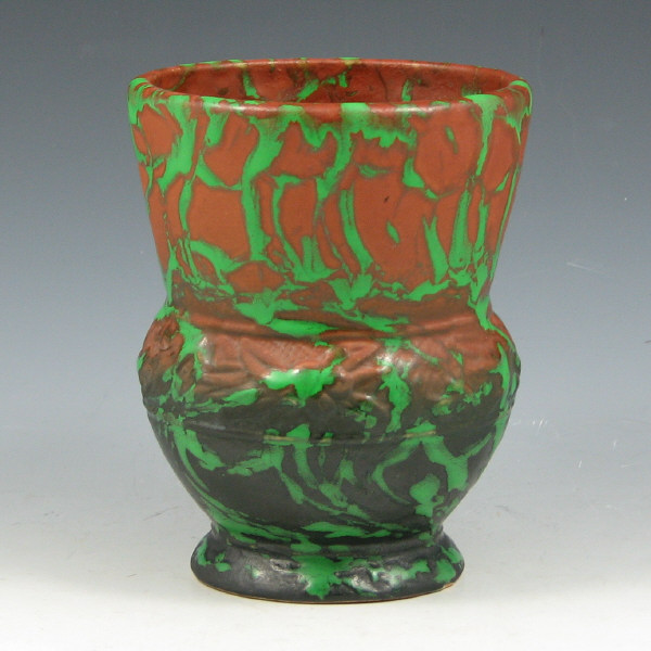 Appraisal: Weller Greora vase with excellent mold and glaze Unmarked Mint