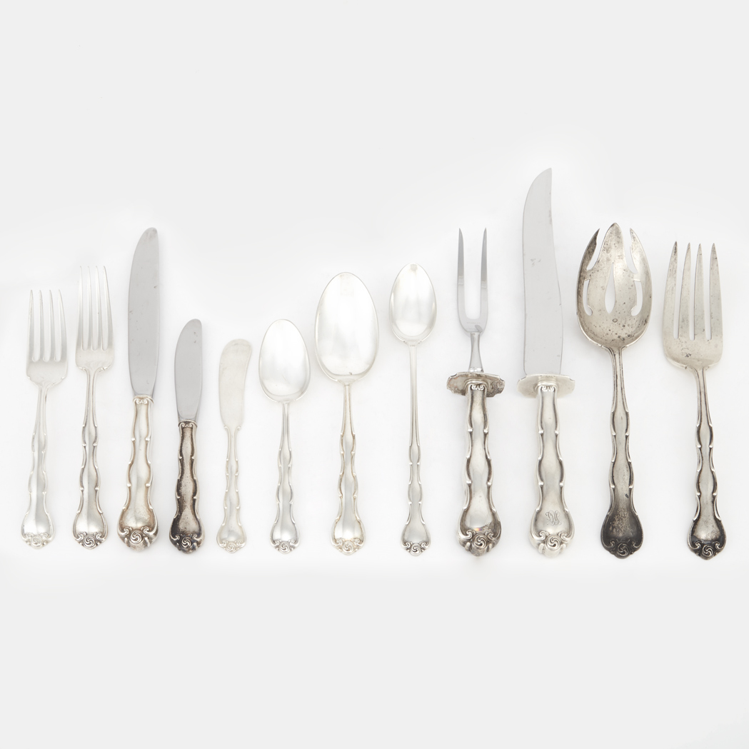 Appraisal: Gorham Sterling Silver Flatware Service In the Rondo pattern comprising