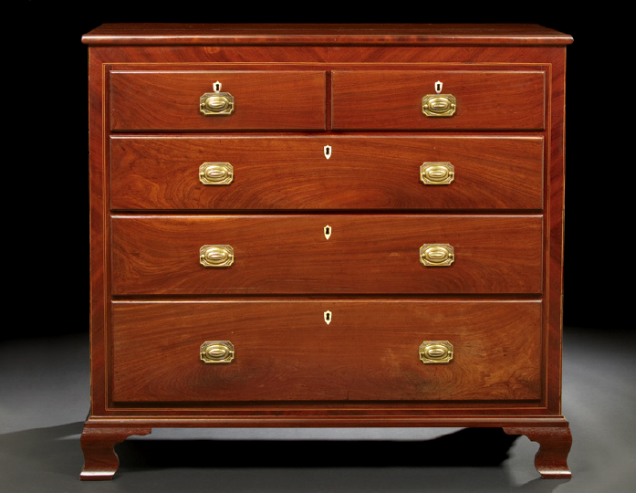 Appraisal: Victorian Mahogany Chest third quarter th century in the George