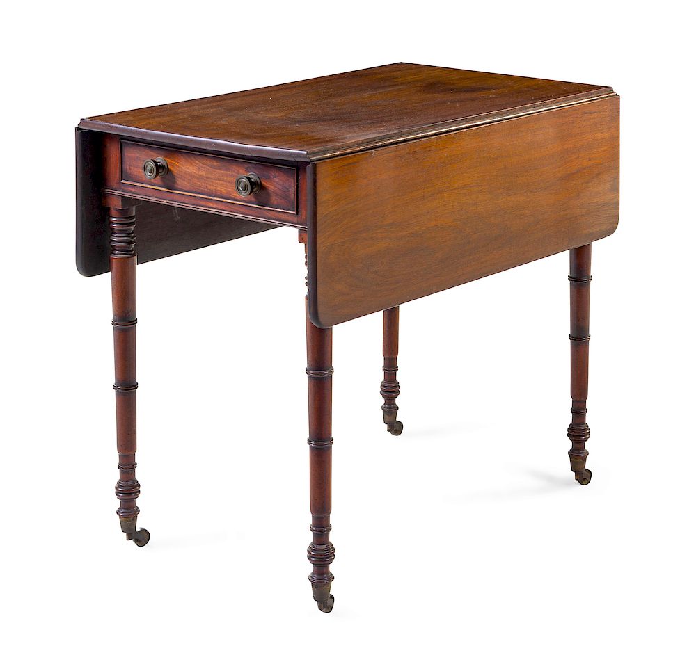 Appraisal: A Regency Style Mahogany Pembroke Table LATE A Regency Style