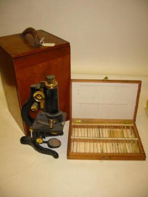 Appraisal: A SERVICE MICROSCOPE by W Watson Sons No black lacquered