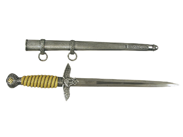 Appraisal: Nazi ZE Model Luftwaffe officer's dress dagger with scabbard by