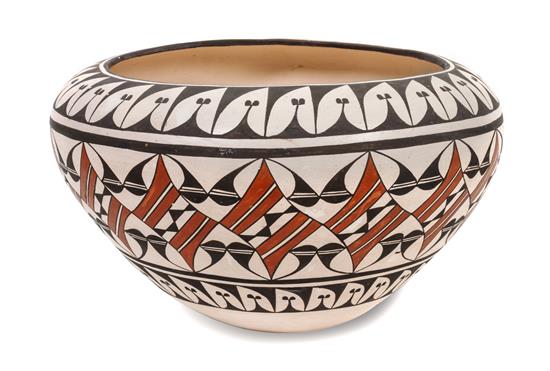 Appraisal: Sale Lot Rose Chino Garcia Acoma - Large Polychrome Olla