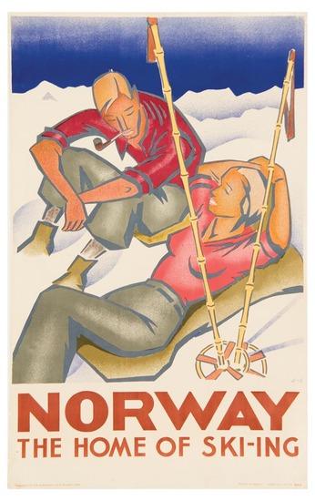 Appraisal: J E NORWAY lithograph in colors condition printed by Norsk