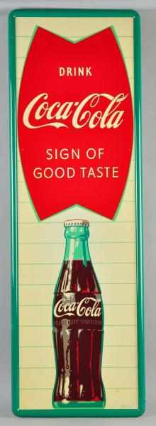 Appraisal: Tin Coca-Cola Sign Description s Beautiful sign with little to