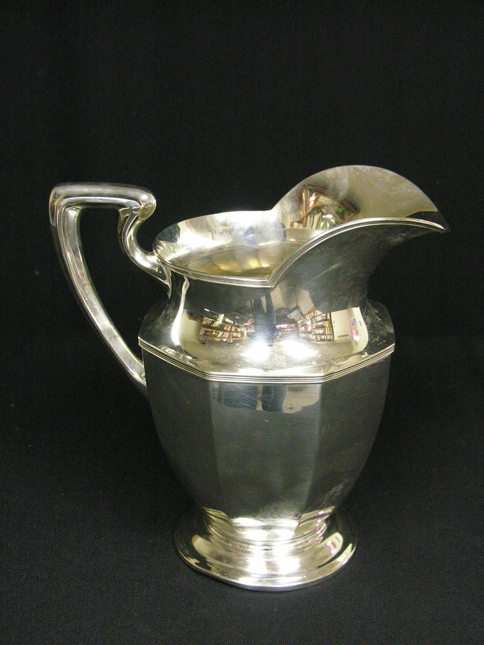 Appraisal: LARGE STERLING PITCHER qts Size Weight oz troy Condition Base