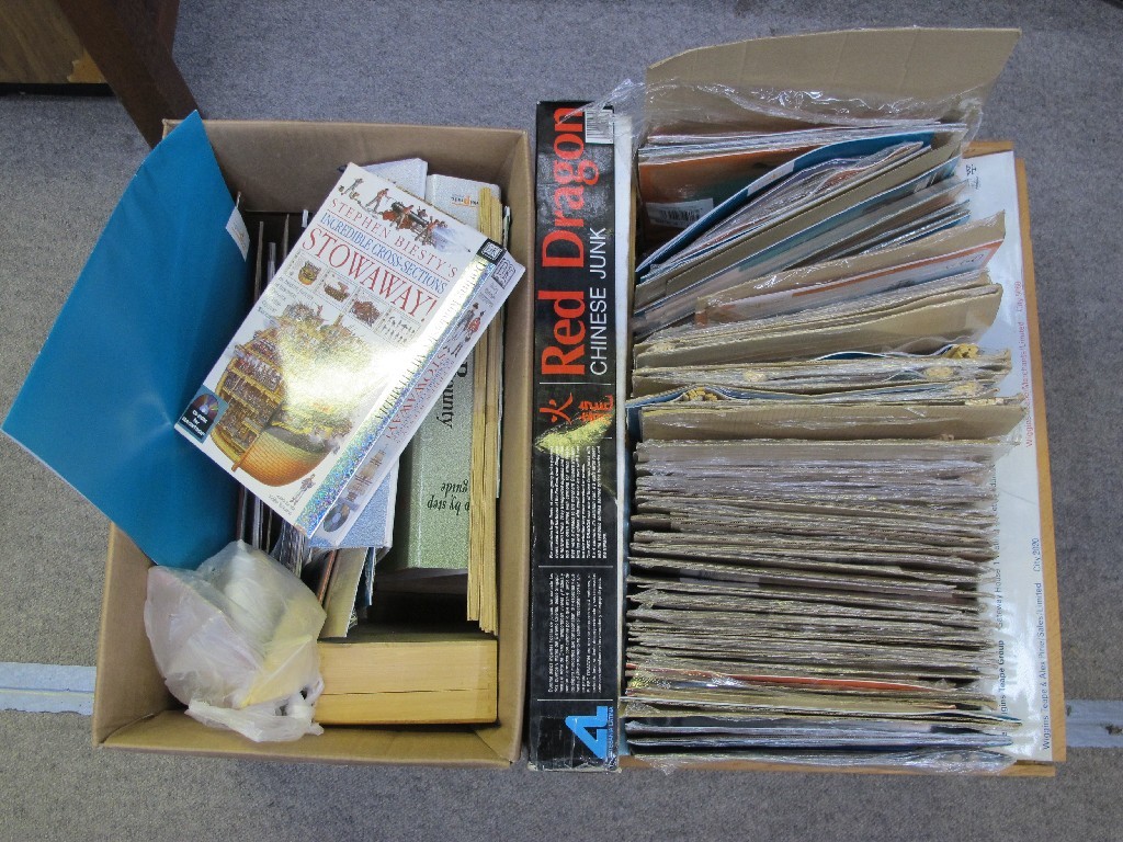 Appraisal: Lot comprising two boxes of magazines and kits for model