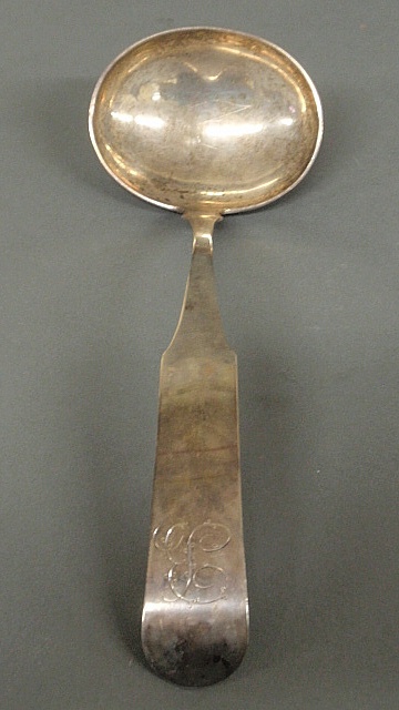 Appraisal: - Large coin silver punch ladle marked Holland probably Littleton