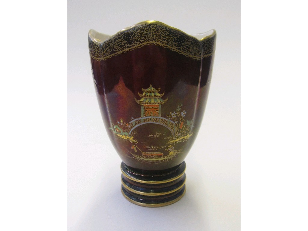 Appraisal: Four pieces Carlton Ware Rouge Royal to include 'Duck' cigarette