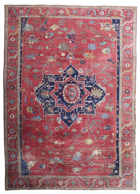 Appraisal: HERIZ STYLE CARPET POSSIBLY ANATOLIAN LATE TH EARLY TH CENTURY