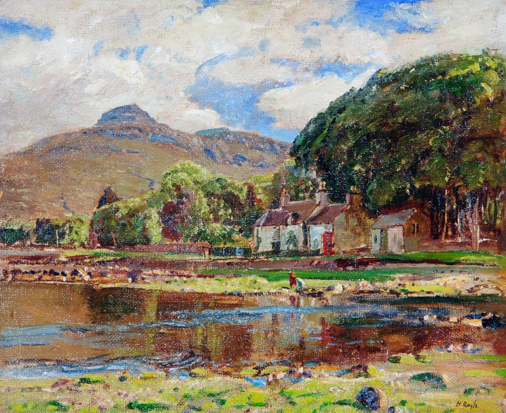 Appraisal: HERBERT F ROYLE - Kinloch Isle of Rhum oil on