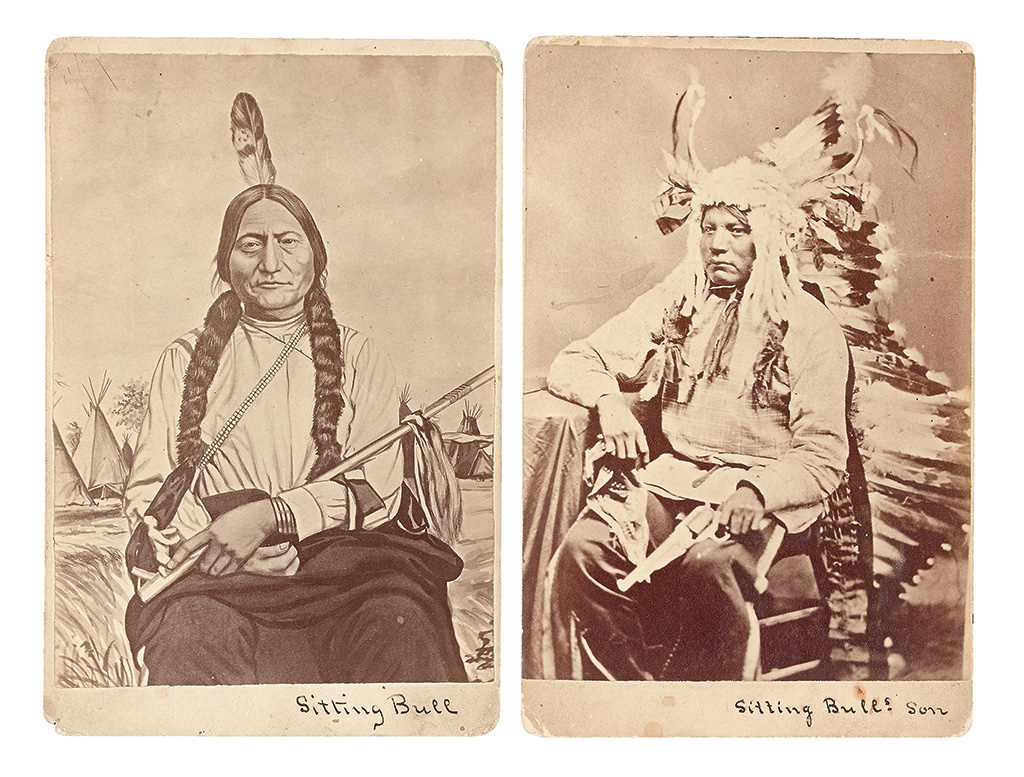 Appraisal: AMERICAN INDIANS--PHOTOGRAPHS Goff Orlando Scott photographer Cabinet card portraits of