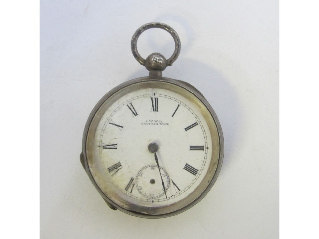 Appraisal: Silver cased Waltham pocket watch