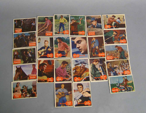 Appraisal: Twenty-four Elvis Presley collector's cards ca