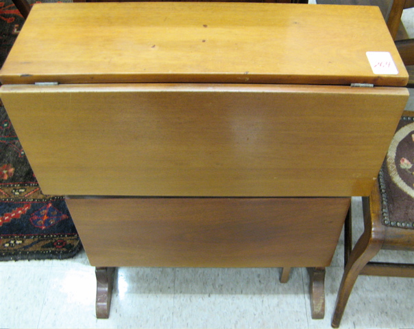 Appraisal: TWO WALNUT OCCASIONAL TABLES Continental early th century including English