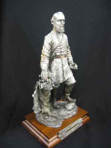 Appraisal: Chilmark Civil War Pewter Figurine ''StonewallJackson'' by Francis Barnum ''