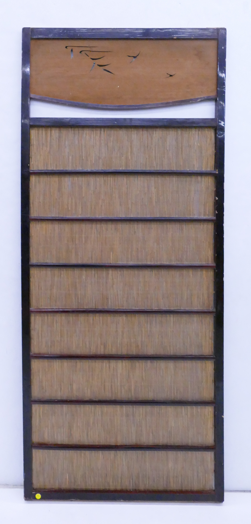 Appraisal: Japanese Dark Lacquered Wood Shoji Door- x ''