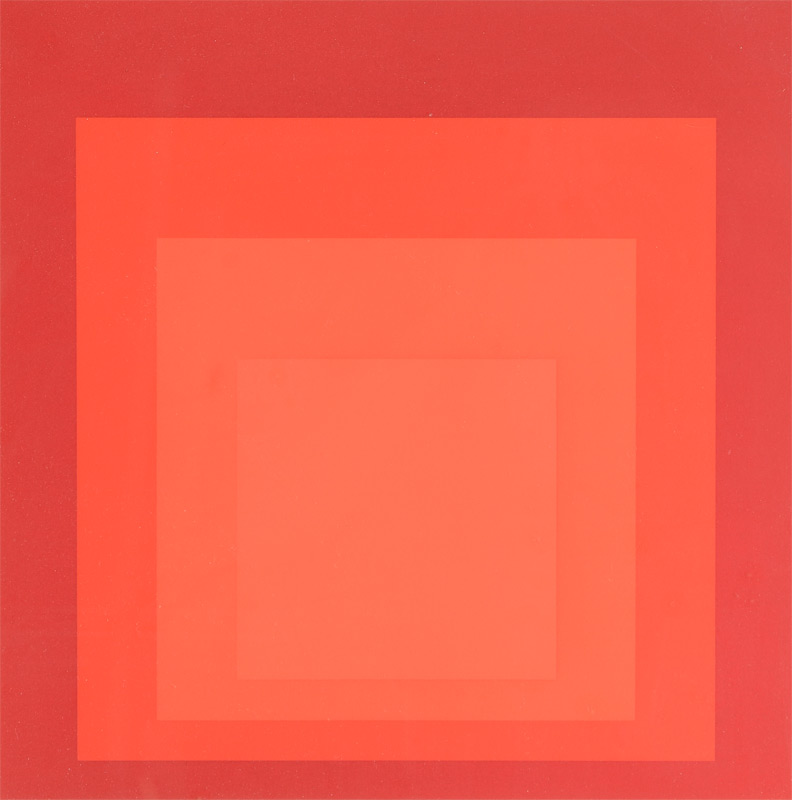 Appraisal: ALBERS Josef German-American - ''Homage to the Square'' in Red