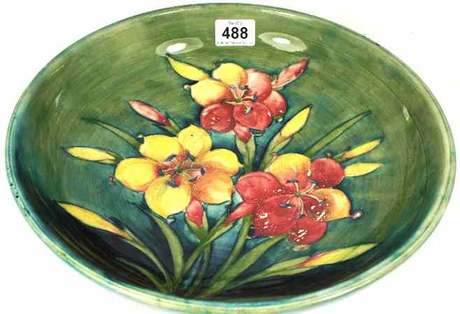 Appraisal: Early Moorcroft Large Bowl in the African Lily Design Diameter