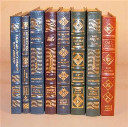 Appraisal: vols Vonnegut Kurt Jr Signed Leather Bound Easton Press Editions