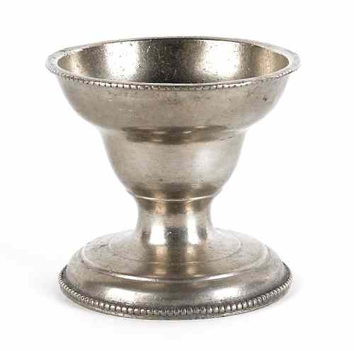 Appraisal: Philadelphia pewter salt attributed to Parks Boyd ca h