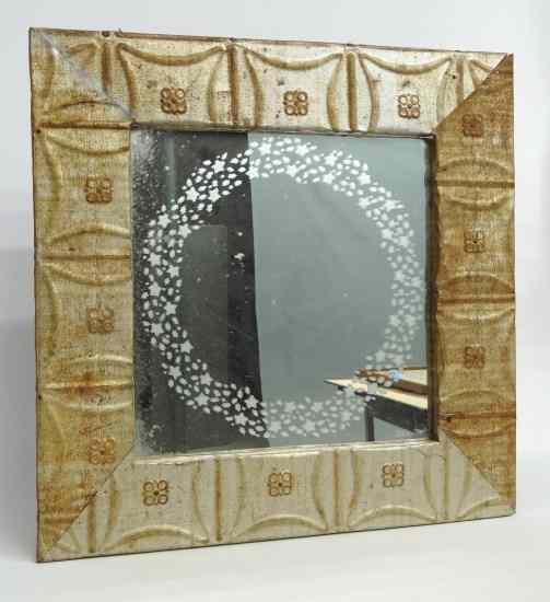 Appraisal: Ceiling tile mirror '' W '' Ht