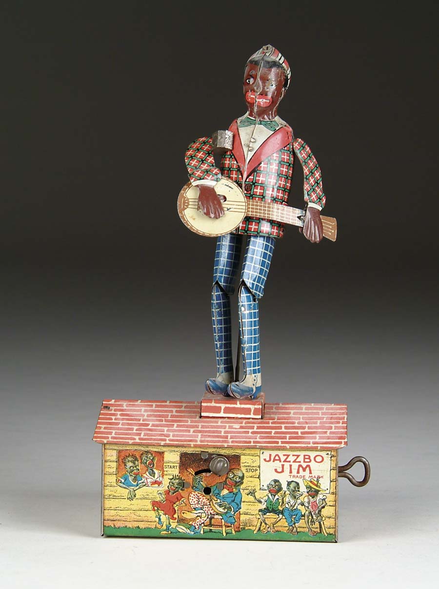 Appraisal: MARX JAZZBO JIM TIN WIND-UP U S A Black banjo