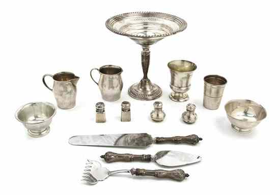 Appraisal: A Collection of American Sterling Silver and English Silver Articles