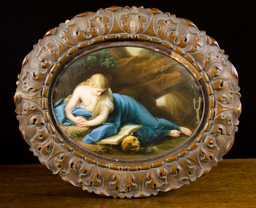 Appraisal: ALOYS ECKARDT German - KPM HAND PAINTED PORCELAIN PLAQUE after