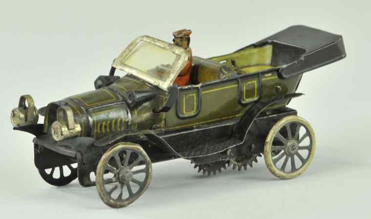 Appraisal: OPEN SEAT TOURER Germany attributed to Fischer lithographed tin seated