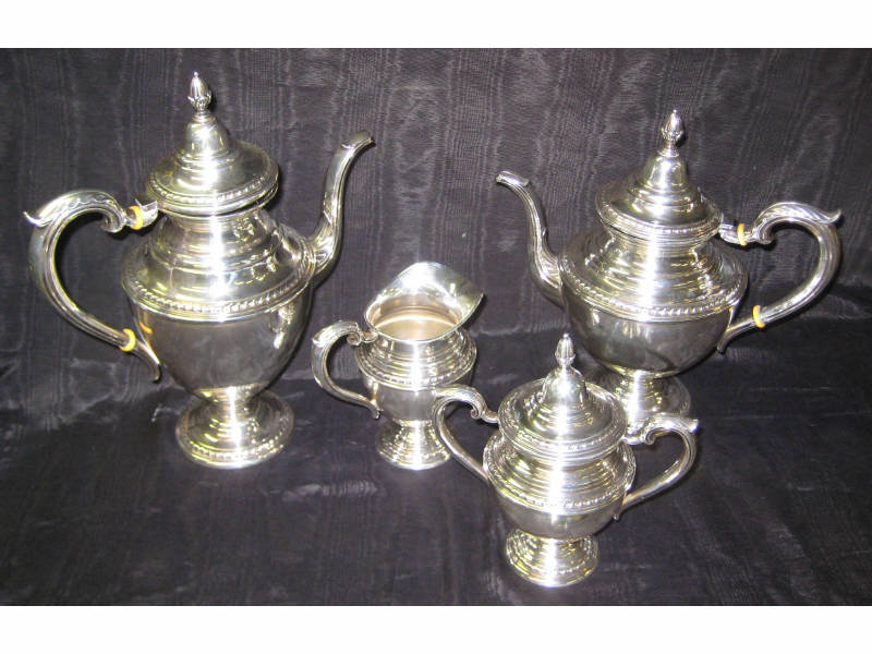 Appraisal: WILLIAM ROGERS MFG CO HARTFORD CT Sterling silver four-piece coffee