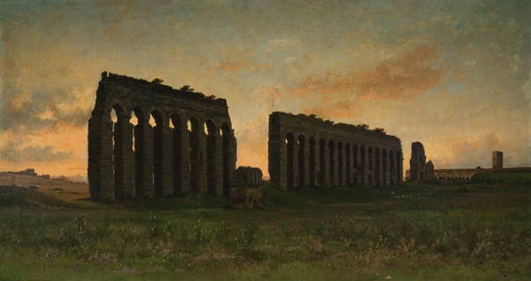 Appraisal: BENTON DWIGHT American - ''The Aquaduct'' oil on canvas x